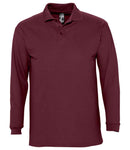 SOL'S Winter II Long Sleeve Cotton Pique Polo Shirt-35