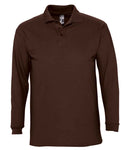 SOL'S Winter II Long Sleeve Cotton Pique Polo Shirt-32