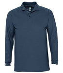 SOL'S Winter II Long Sleeve Cotton Pique Polo Shirt-11