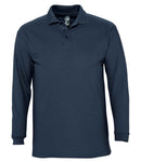 SOL'S Winter II Long Sleeve Cotton Pique Polo Shirt-14