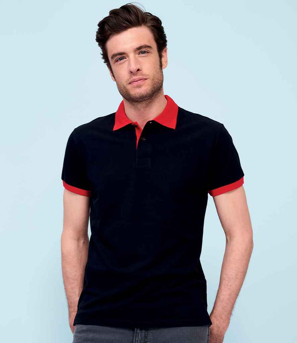 SOL'S Prince Contrast Cotton Piqu√© Polo Shirt