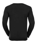 Russell Collection Cotton Acrylic V Neck Sweater-3