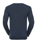 Russell Collection Cotton Acrylic V Neck Sweater-6