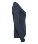 Russell Collection Ladies Cotton Acrylic V Neck Cardigan-7