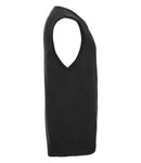 Russell Collection Sleeveless Cotton Acrylic V Neck Sweater-5