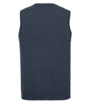 Russell Collection Sleeveless Cotton Acrylic V Neck Sweater-7