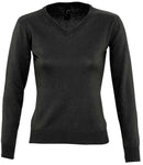 SOL'S Ladies Galaxy Cotton Acrylic V Neck Sweater-2