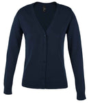 SOL'S Ladies Golden Cotton Acrylic V Neck Cardigan-5