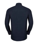 Russell Collection Long Sleeve Tailored Oxford Shirt-12