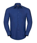 Russell Collection Long Sleeve Tailored Oxford Shirt-14
