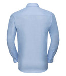 Russell Collection Long Sleeve Tailored Oxford Shirt-9