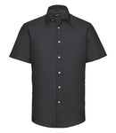 Russell Collection Short Sleeve Tailored Oxford Shirt-2