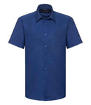 Russell Collection Short Sleeve Tailored Oxford Shirt-14