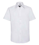 Russell Collection Short Sleeve Tailored Oxford Shirt-5