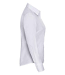 Russell Collection Ladies Long Sleeve Fitted Poplin Shirt-7