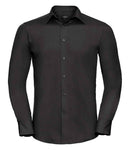 Russell Collection Long Sleeve Tailored Poplin Shirt-2