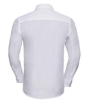 Russell Collection Long Sleeve Tailored Poplin Shirt-6