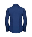 Russell Collection Ladies Long Sleeve Easy Care Oxford Shirt-16