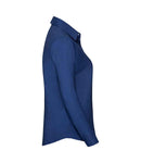 Russell Collection Ladies Long Sleeve Easy Care Oxford Shirt-17