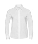 Russell Collection Ladies Long Sleeve Easy Care Oxford Shirt-6
