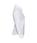 Russell Collection Ladies Long Sleeve Easy Care Oxford Shirt-8