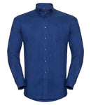 Russell Collection Long Sleeve Easy Care Oxford Shirt-14