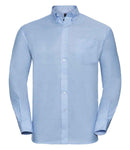 Russell Collection Long Sleeve Easy Care Oxford Shirt-8