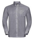 Russell Collection Long Sleeve Easy Care Oxford Shirt-17