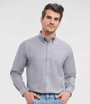 Russell Collection Long Sleeve Easy Care Oxford Shirt-1
