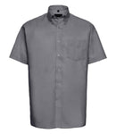 Russell Collection Short Sleeve Easy Care Oxford Shirt-17