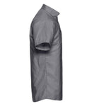 Russell Collection Short Sleeve Easy Care Oxford Shirt-19