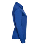 Russell Collection Ladies Long Sleeve Easy Care Poplin Shirt-16