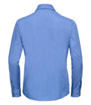 Russell Collection Ladies Long Sleeve Easy Care Poplin Shirt-9
