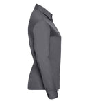 Russell Collection Ladies Long Sleeve Easy Care Poplin Shirt-19