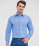 Russell Collection Long Sleeve Easy Care Poplin Shirt-1