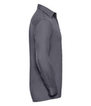 Russell Collection Long Sleeve Easy Care Poplin Shirt-19