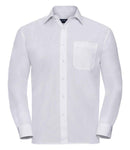 Russell Collection Long Sleeve Easy Care Poplin Shirt-5