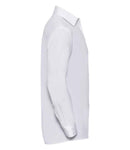 Russell Collection Long Sleeve Easy Care Poplin Shirt-7