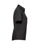 Russell Collection Ladies Short Sleeve Easy Care Poplin Shirt-4