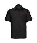 Russell Collection Short Sleeve Easy Care Poplin Shirt-2