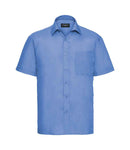 Russell Collection Short Sleeve Easy Care Poplin Shirt-8