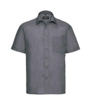 Russell Collection Short Sleeve Easy Care Poplin Shirt-14