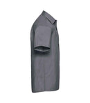 Russell Collection Short Sleeve Easy Care Poplin Shirt-16