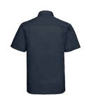 Russell Collection Short Sleeve Easy Care Poplin Shirt-12