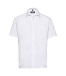 Russell Collection Short Sleeve Easy Care Poplin Shirt-5