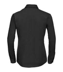 Russell Collection Ladies Long Sleeve Easy Care Cotton Poplin Shirt-3