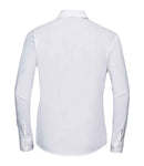 Russell Collection Ladies Long Sleeve Easy Care Cotton Poplin Shirt-6