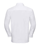 Russell Collection Long Sleeve Easy Care Cotton Poplin Shirt-6