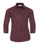 Russell Collection Ladies 3/4 Sleeve Easy Care Fitted Shirt-8