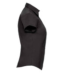 Russell Collection Ladies Short Sleeve Easy Care Fitted Shirt-4